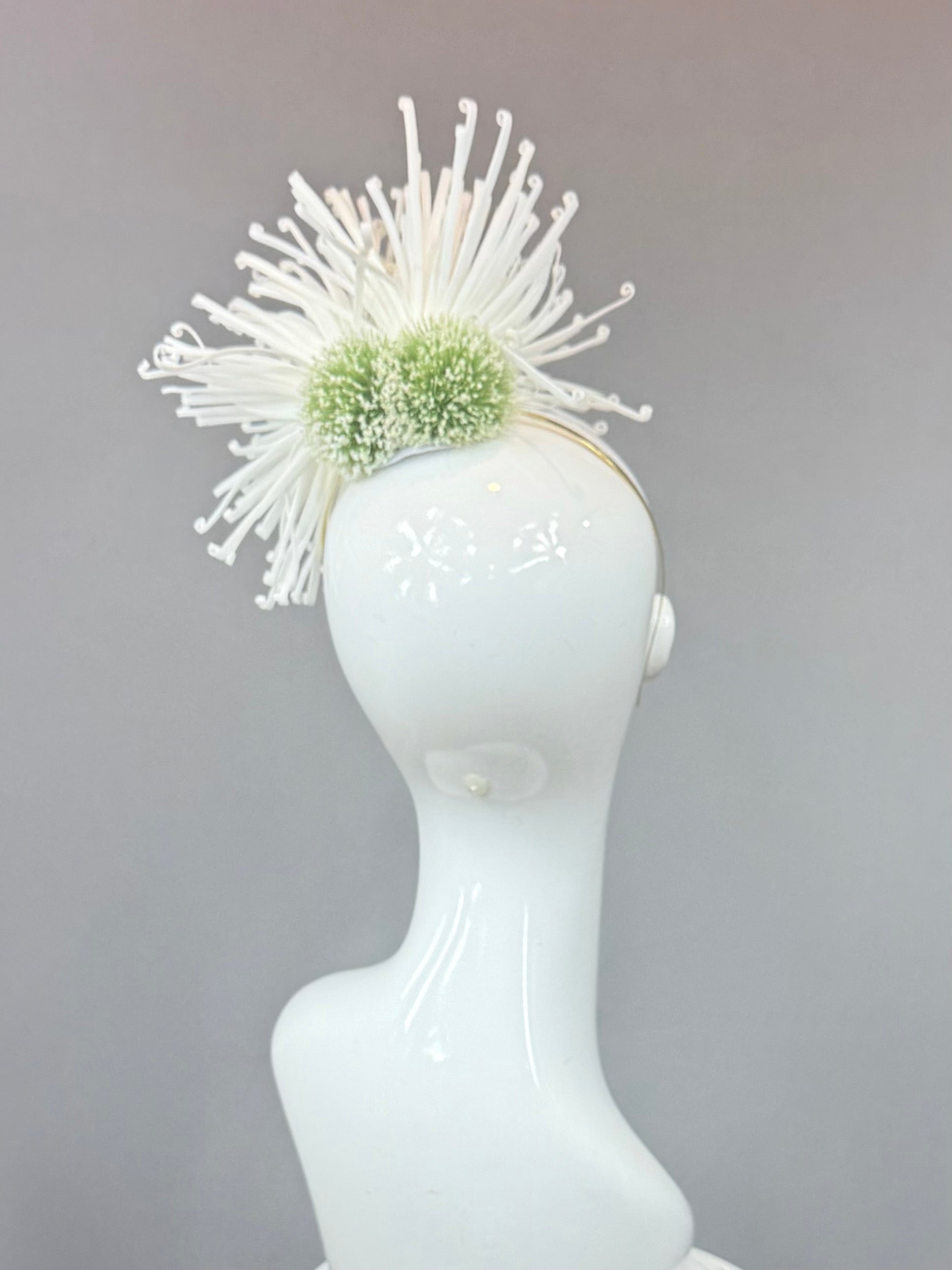 Kentucky Derby Fascinator Hat | White Headband Hat | Derbyologie