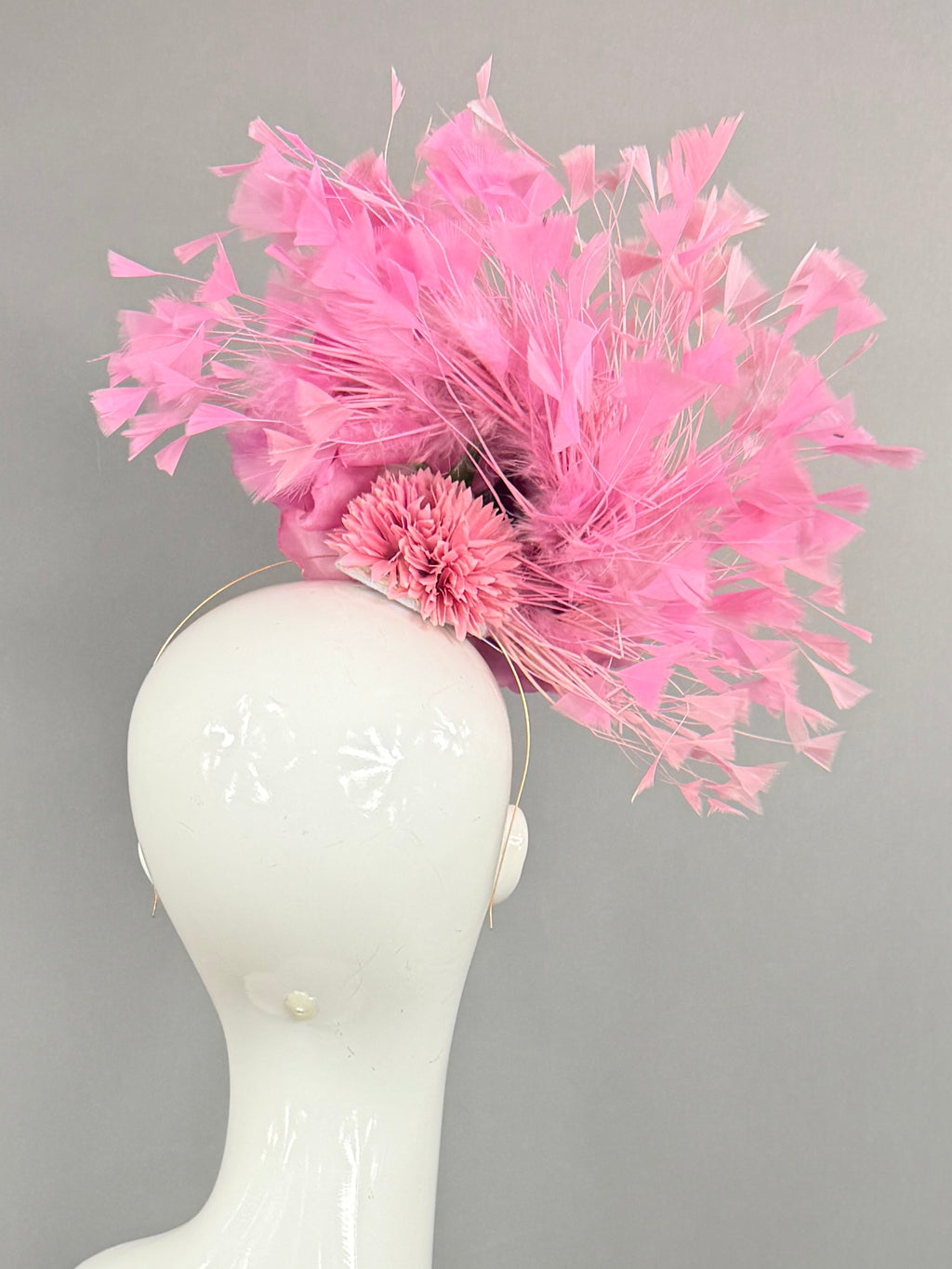 Kentucky Derby Fascinator Hat | Pink Floral Headpiece | Derbyologie