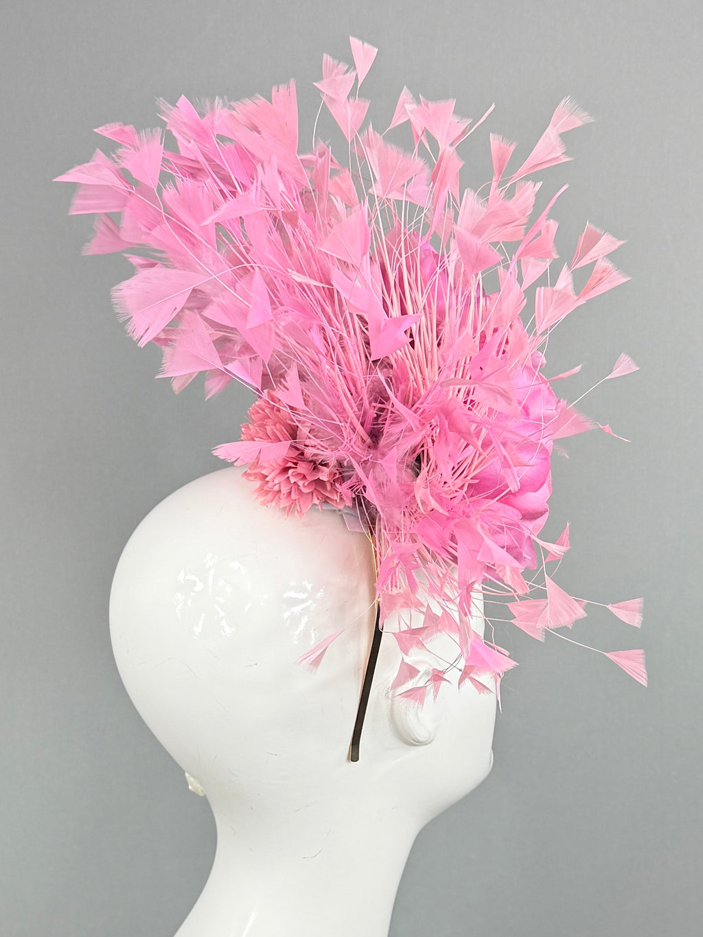 Kentucky Derby Fascinator Hat | Pink Floral Headpiece | Derbyologie