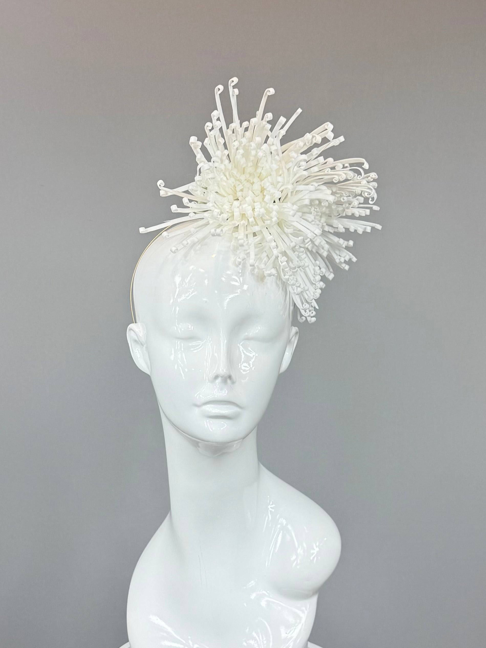Kentucky Derby Fascinator Hat | White Headband Hat | Derbyologie