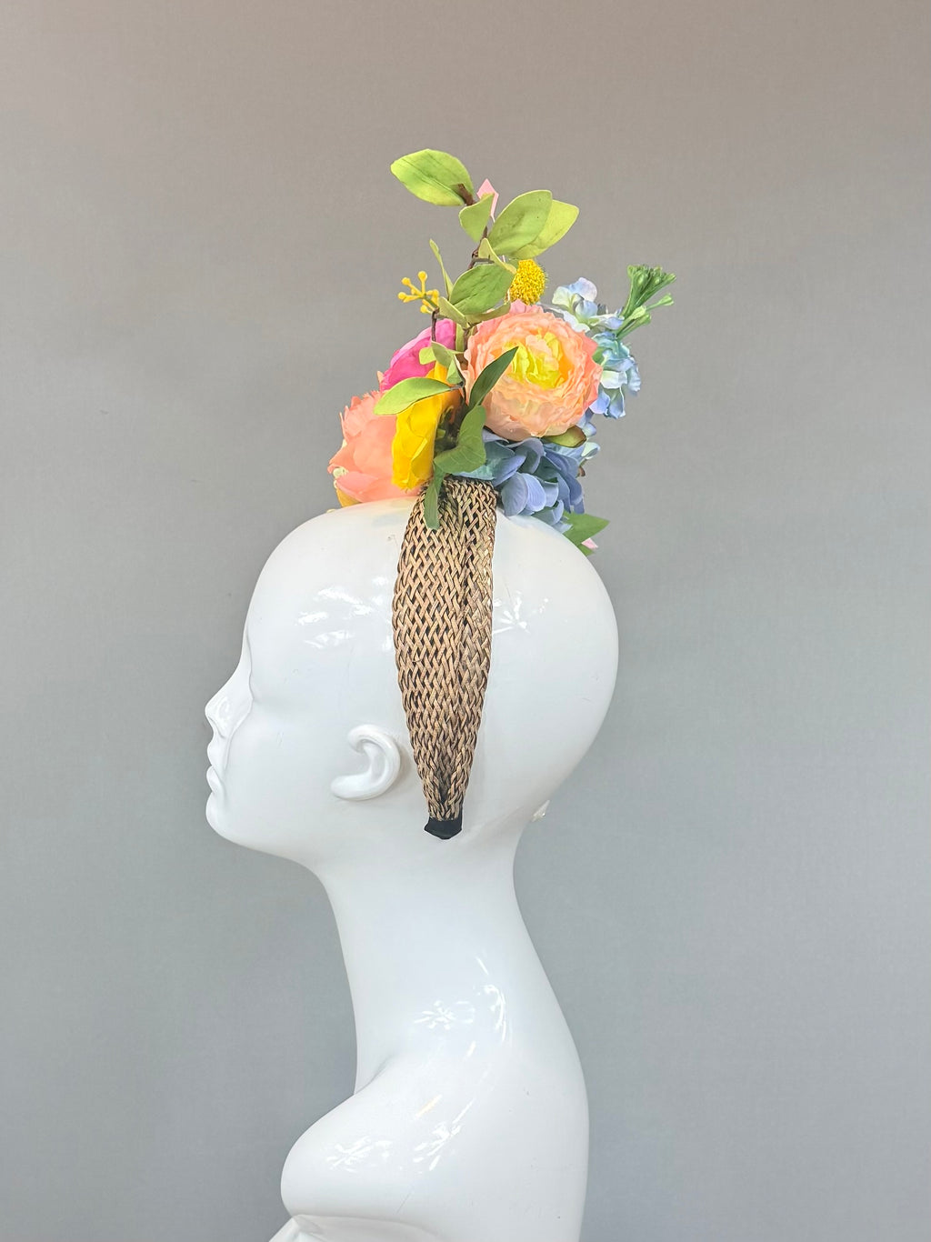 Kentucky Derby Fascinator Hat | Pink, Blue, Green, Yellow Hat | Derbyologie