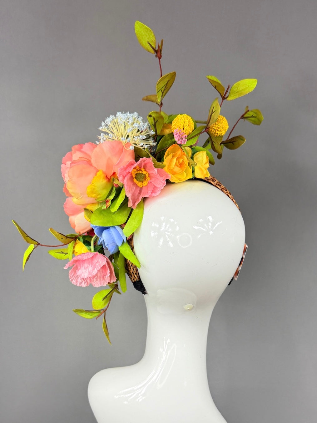 Kentucky Derby Fascinator Hat | Pink, Blue, Green, Yellow Hat | Derbyologie