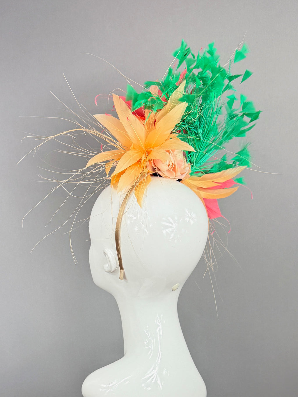 Kentucky Derby Fascinator Hat | Purple, Blue, and White Headpiece | Derbyologie