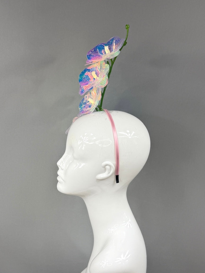 Kentucky Derby Fascinator Hat |  Iridescent orchard Headpiece | Derbyologie
