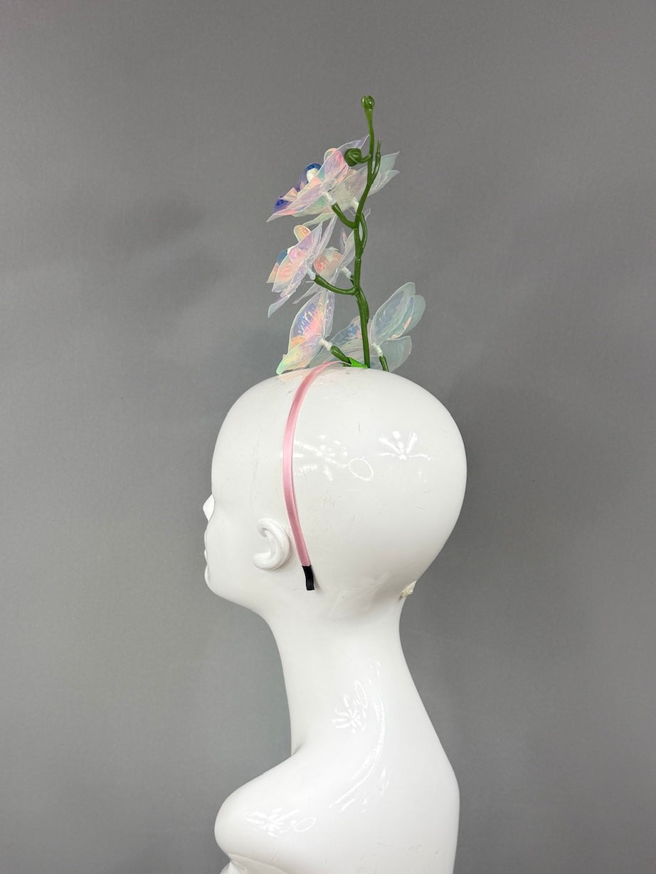 Kentucky Derby Fascinator Hat |  Iridescent orchard Headpiece | Derbyologie