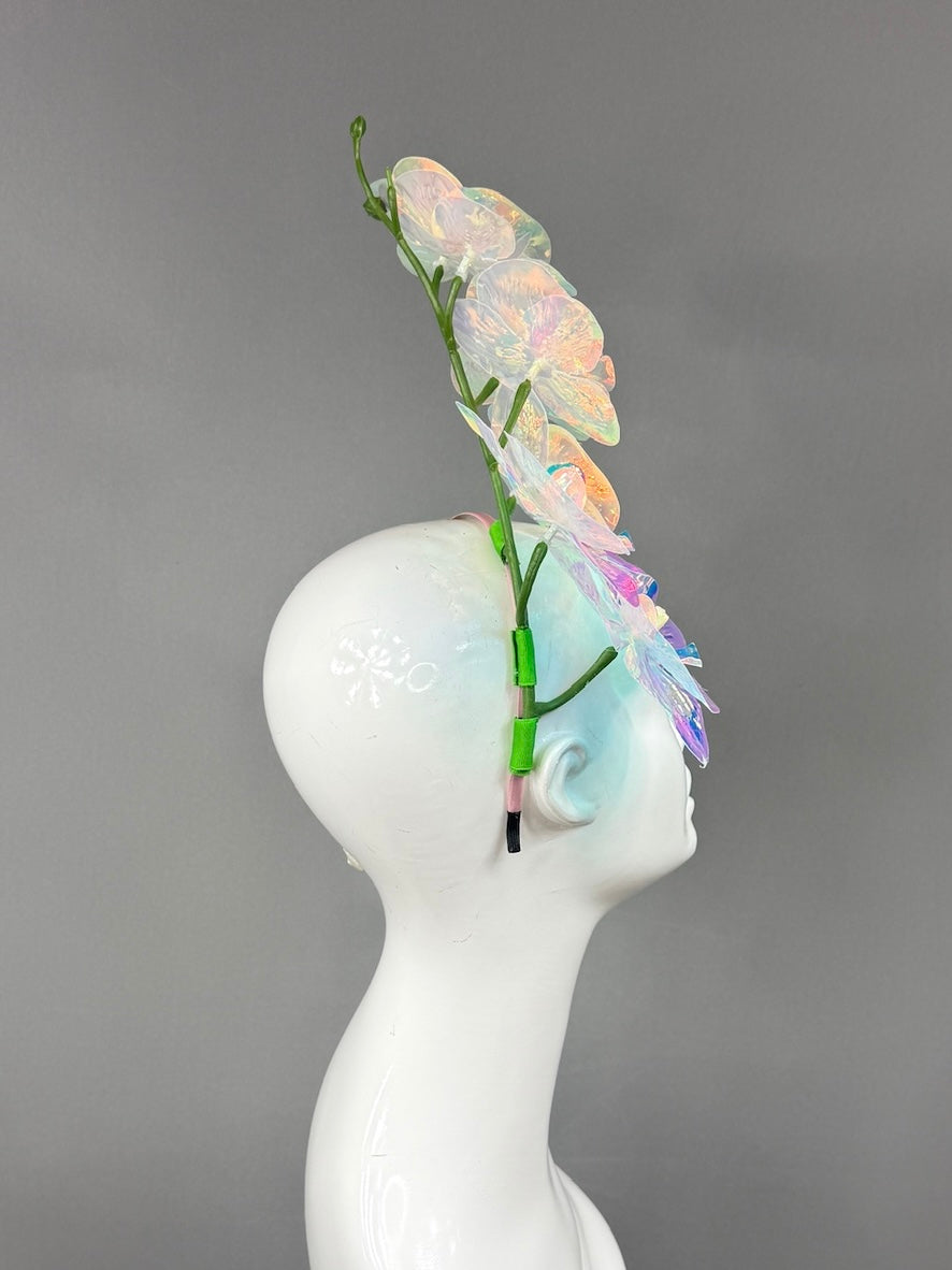 Kentucky Derby Fascinator Hat |  Iridescent orchard Headpiece | Derbyologie