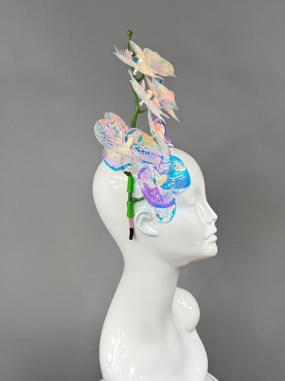 Kentucky Derby Fascinator Hat |  Iridescent orchard Headpiece | Derbyologie