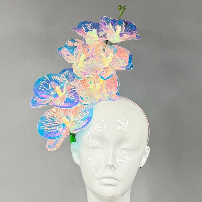 Kentucky Derby Fascinator Hat |  Iridescent orchard Headpiece | Derbyologie