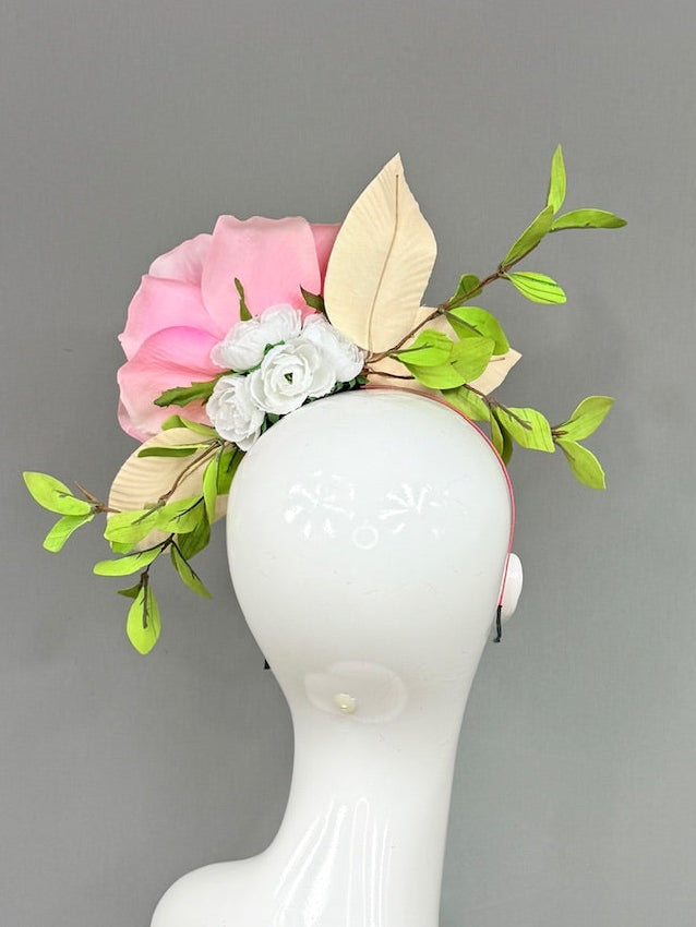 Kentucky Derby Fascinator Hat | Pink, Green, and Gold Derby Hat | Derbyologie