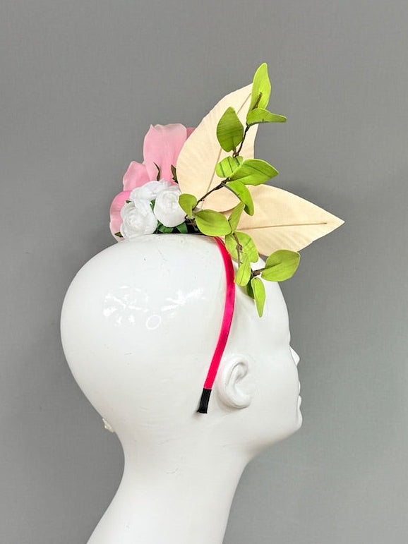Kentucky Derby Fascinator Hat | Pink, Green, and Gold Derby Hat | Derbyologie