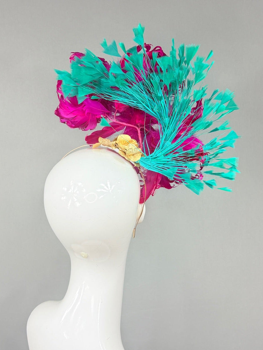Kentucky Derby Fascinator Hat | Violet, Teal, and Gold Derby Hat | Derbyologie