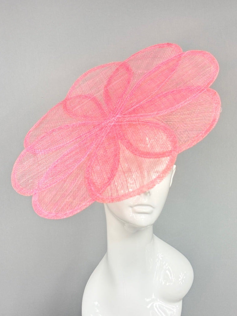 Kentucky Derby Fascinator Hat | Pink Flower Derby Hat | Derbyologie