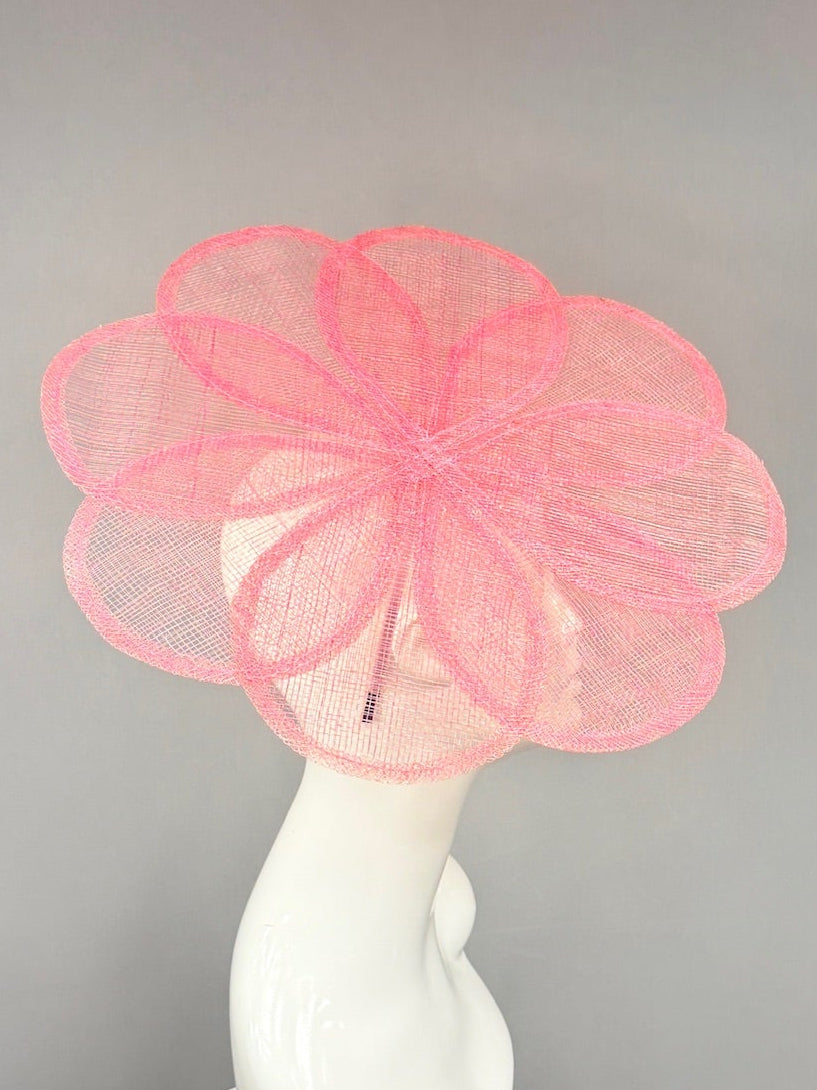 Kentucky Derby Fascinator Hat | Pink Flower Derby Hat | Derbyologie
