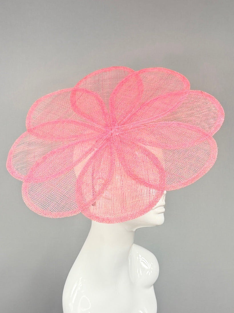 Kentucky Derby Fascinator Hat | Pink Flower Derby Hat | Derbyologie