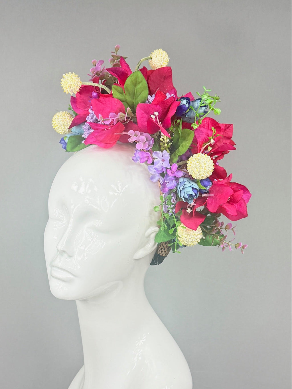 Kentucky Derby Fascinator Hat | Pink, Purple, Yellow, Green and Blue Derby Hat | Derbyologie