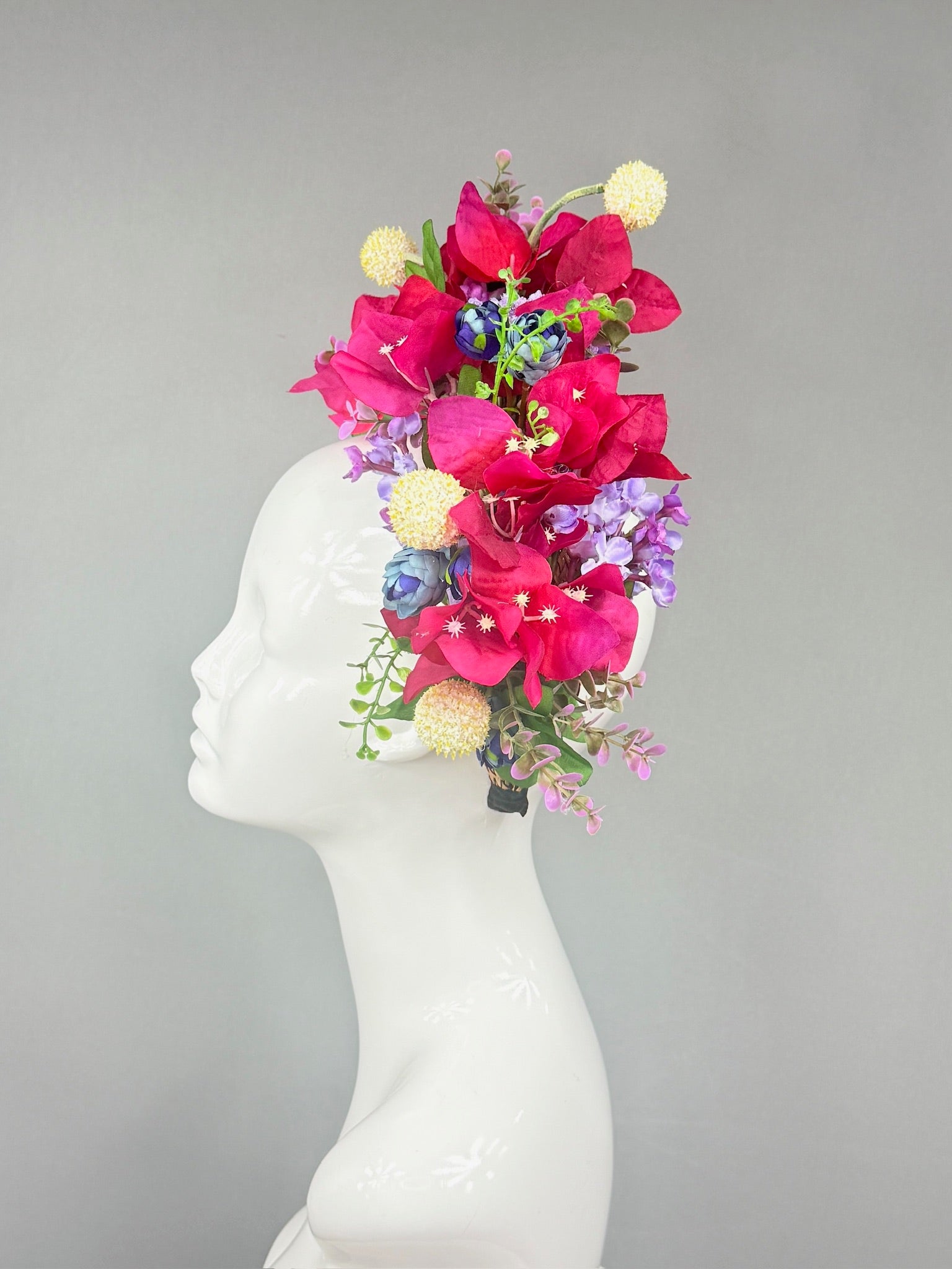 Kentucky Derby Fascinator Hat | Pink, Purple, Yellow, Green and Blue Derby Hat | Derbyologie