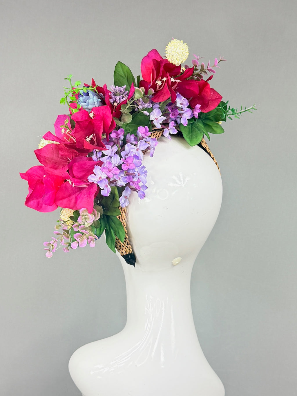 Kentucky Derby Fascinator Hat | Pink, Purple, Yellow, Green and Blue Derby Hat | Derbyologie