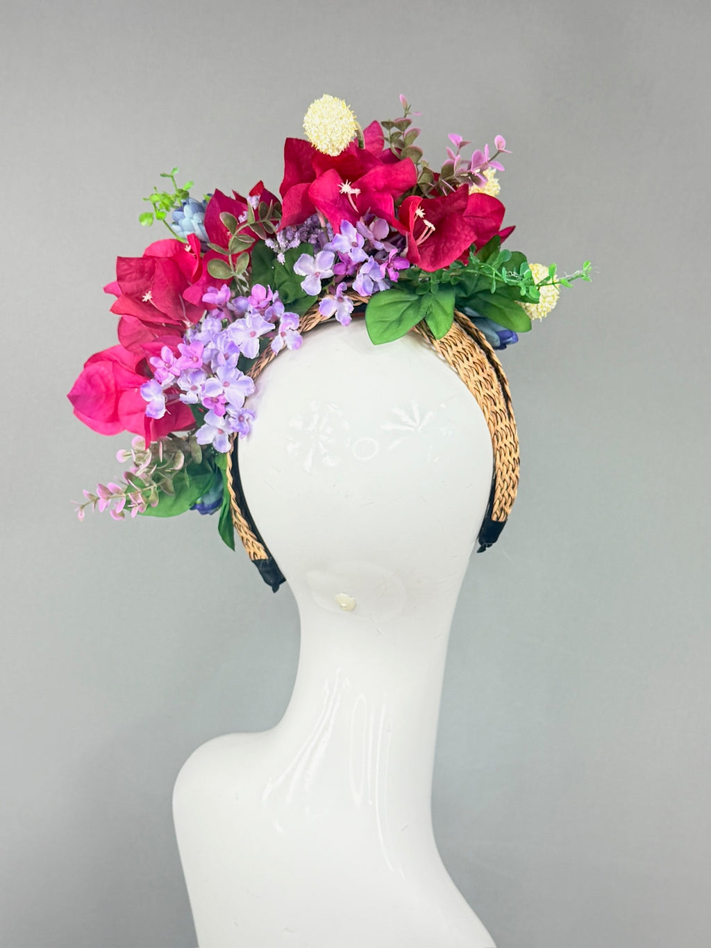 Kentucky Derby Fascinator Hat | Pink, Purple, Yellow, Green and Blue Derby Hat | Derbyologie