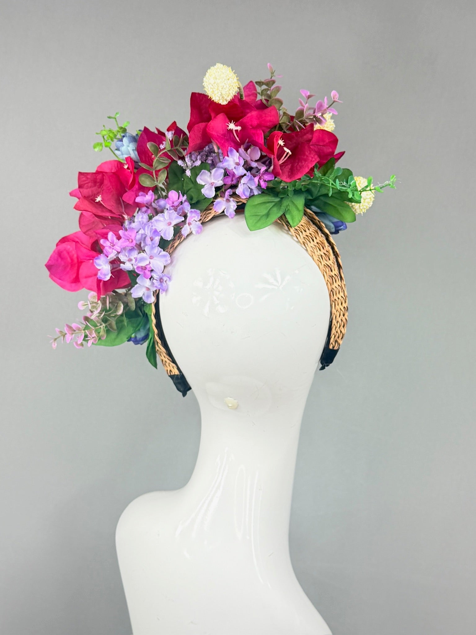 Kentucky Derby Fascinator Hat | Pink, Purple, Yellow, Green and Blue Derby Hat | Derbyologie