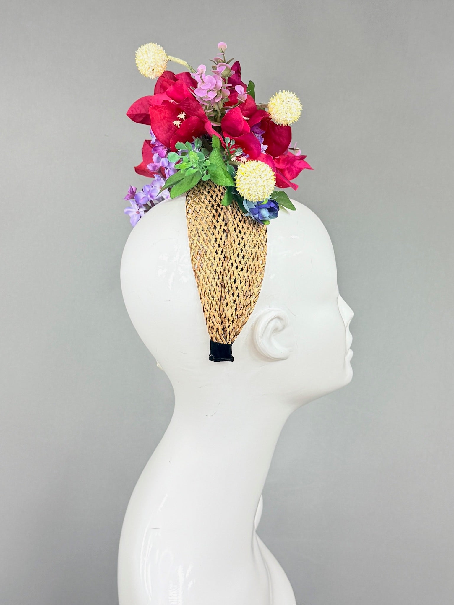 Kentucky Derby Fascinator Hat | Pink, Purple, Yellow, Green and Blue Derby Hat | Derbyologie