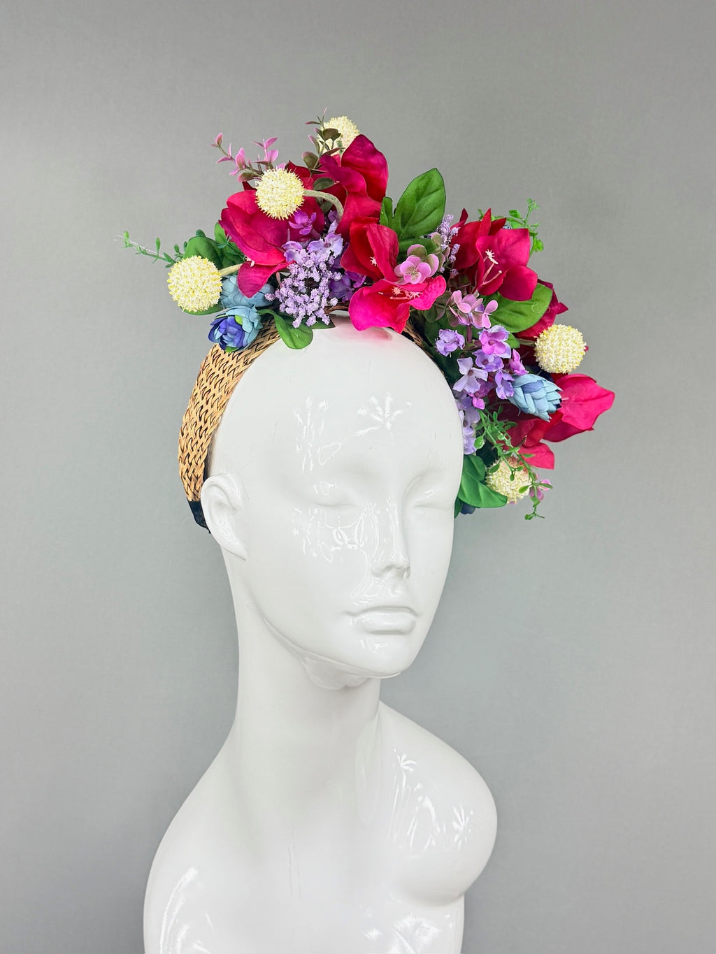 Kentucky Derby Fascinator Hat | Pink, Purple, Yellow, Green and Blue Derby Hat | Derbyologie