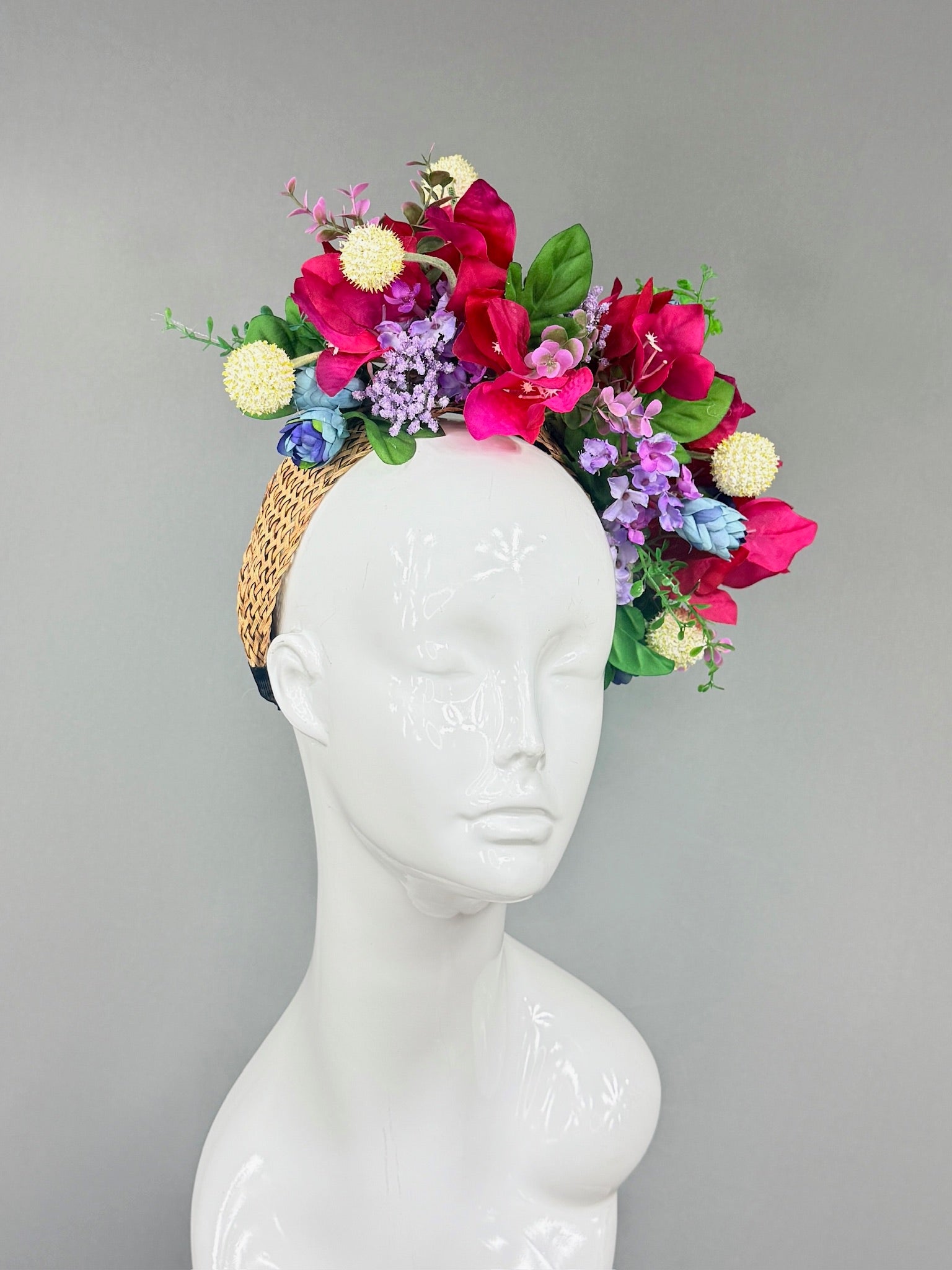 Kentucky Derby Fascinator Hat | Pink, Purple, Yellow, Green and Blue Derby Hat | Derbyologie