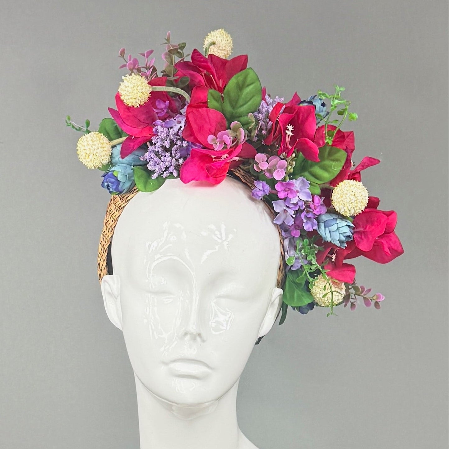 Kentucky Derby Fascinator Hat | Pink, Purple, Yellow, Green and Blue Derby Hat | Derbyologie