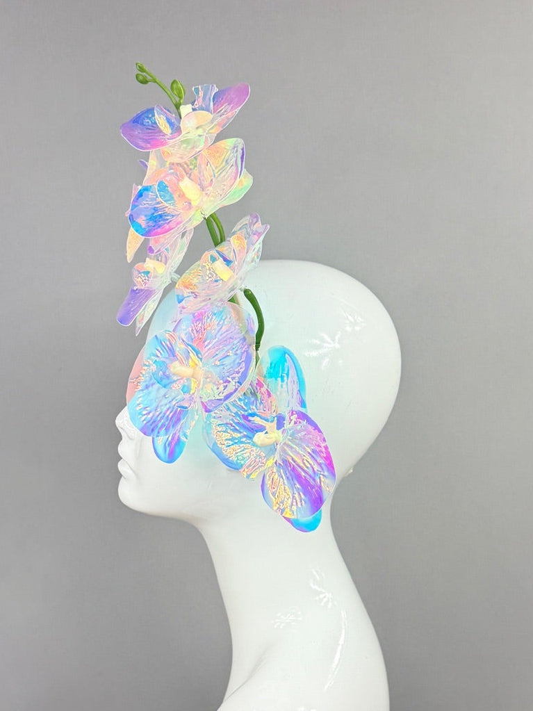 Kentucky Derby Fascinator Hat | Blue, White, and Gold Headpiece | Derbyologie
