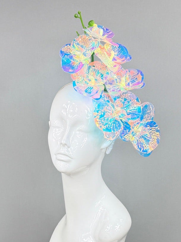 Kentucky Derby Fascinator Hat | Blue, White, and Gold Headpiece | Derbyologie