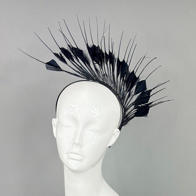 Kentucky Derby Fascinator Hat | Black Headpiece | Derbyologie