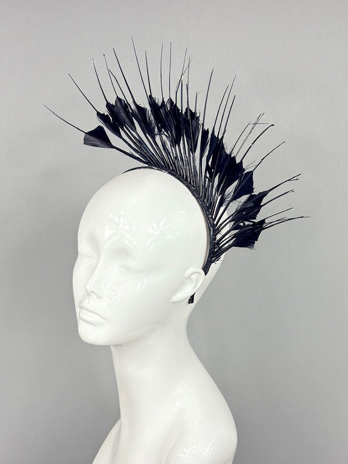 Kentucky Derby Fascinator Hat | Black Headpiece | Derbyologie
