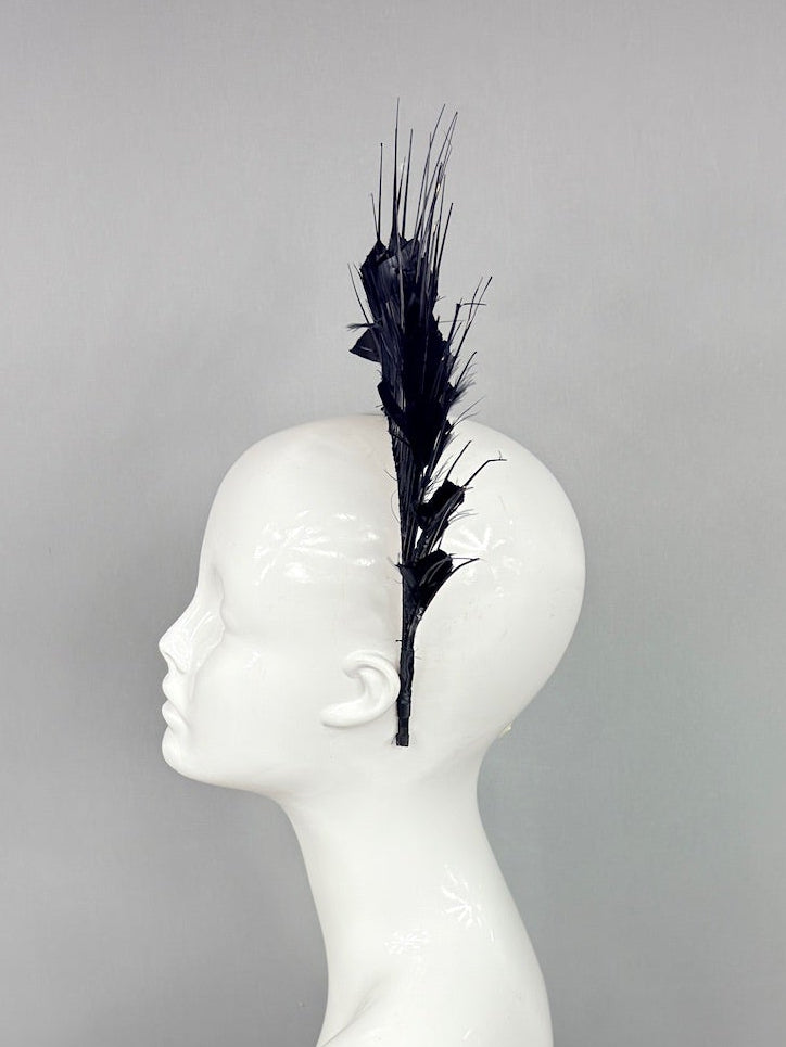 Kentucky Derby Fascinator Hat | Black Headpiece | Derbyologie