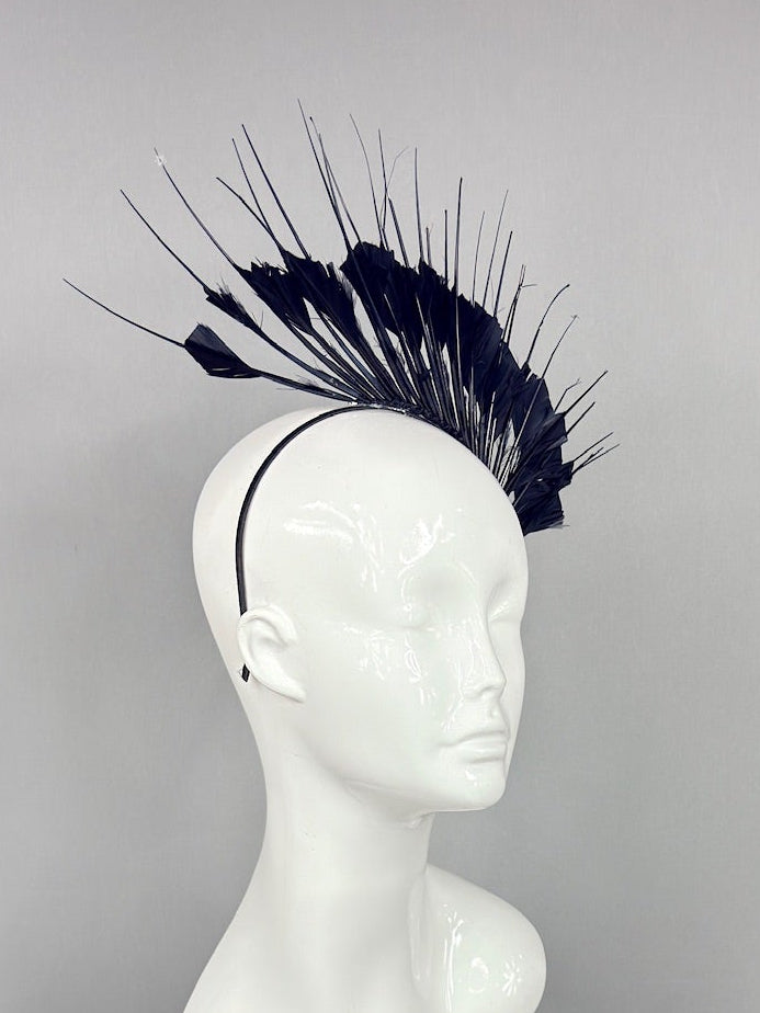 Kentucky Derby Fascinator Hat | Black Headpiece | Derbyologie