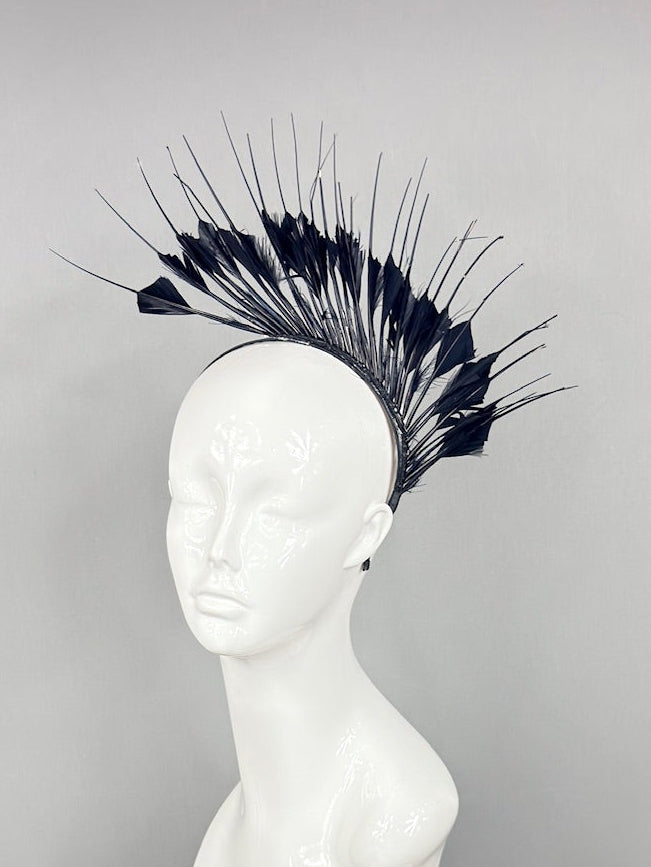 Kentucky Derby Fascinator Hat | Black Headpiece | Derbyologie