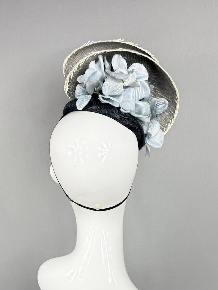 Kentucky Derby Fascinator Hat | Black and Gray Headband Hat | Derbyologie