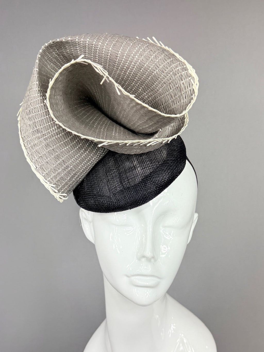 Kentucky Derby Fascinator Hat | Black and Gray Headband Hat | Derbyologie