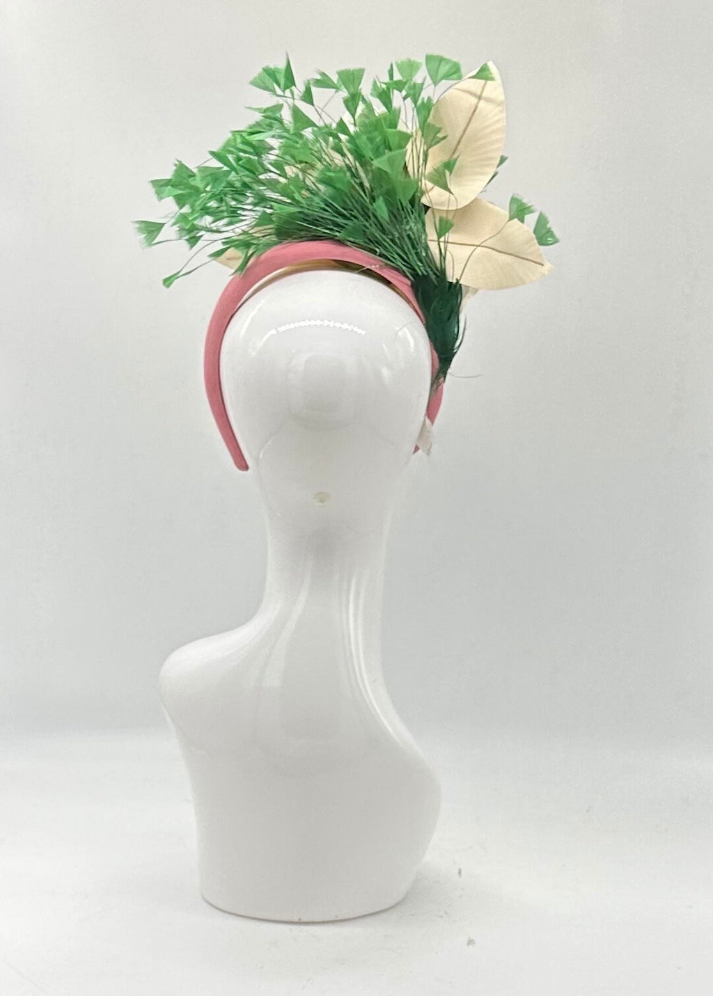 Kentucky derby hat alternative, fascinator (GOLD LINE)