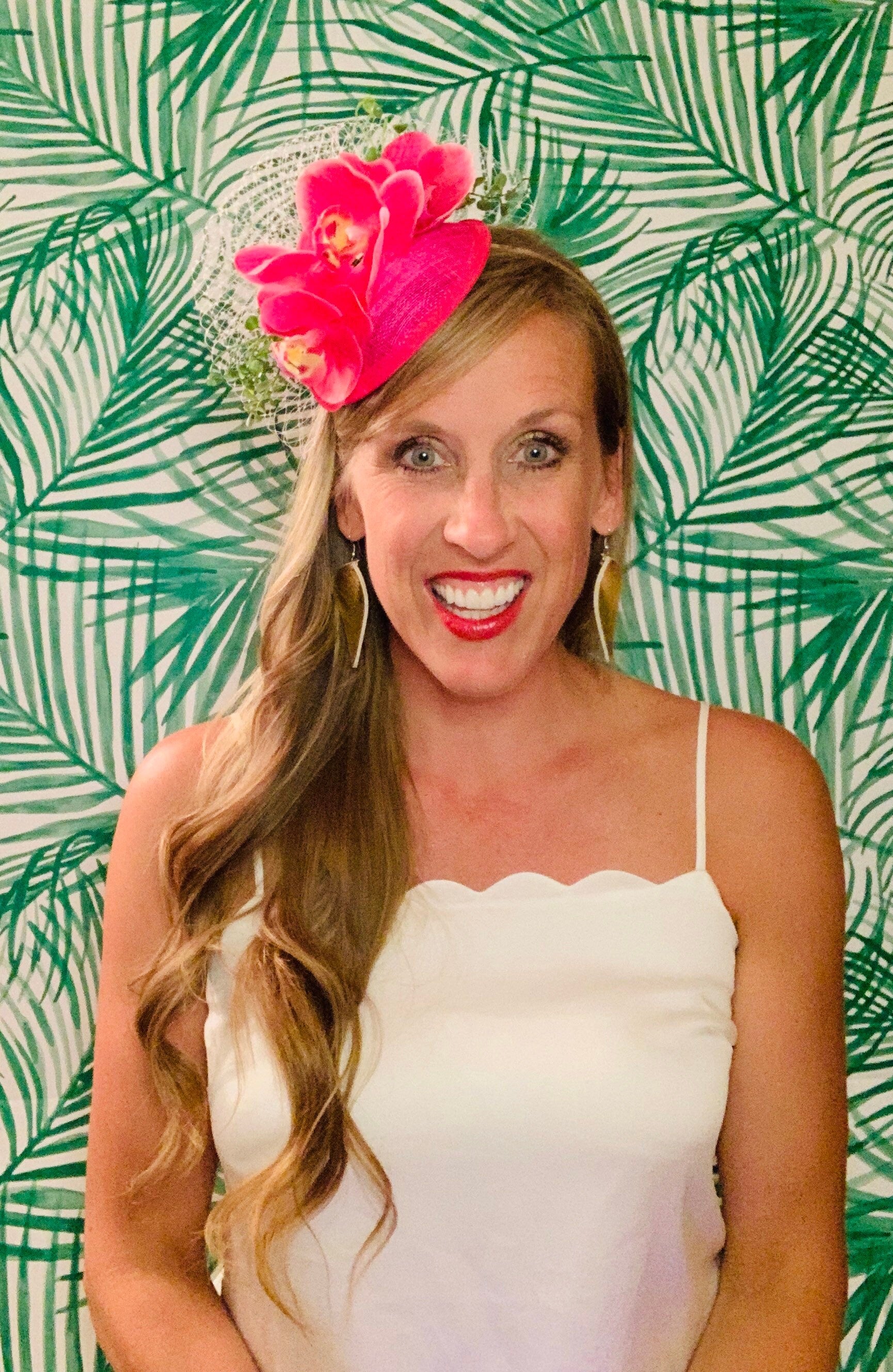 Kentucky derby hat, fascinator, floral headpiece, derby hat alternative, (GOLD LINE)