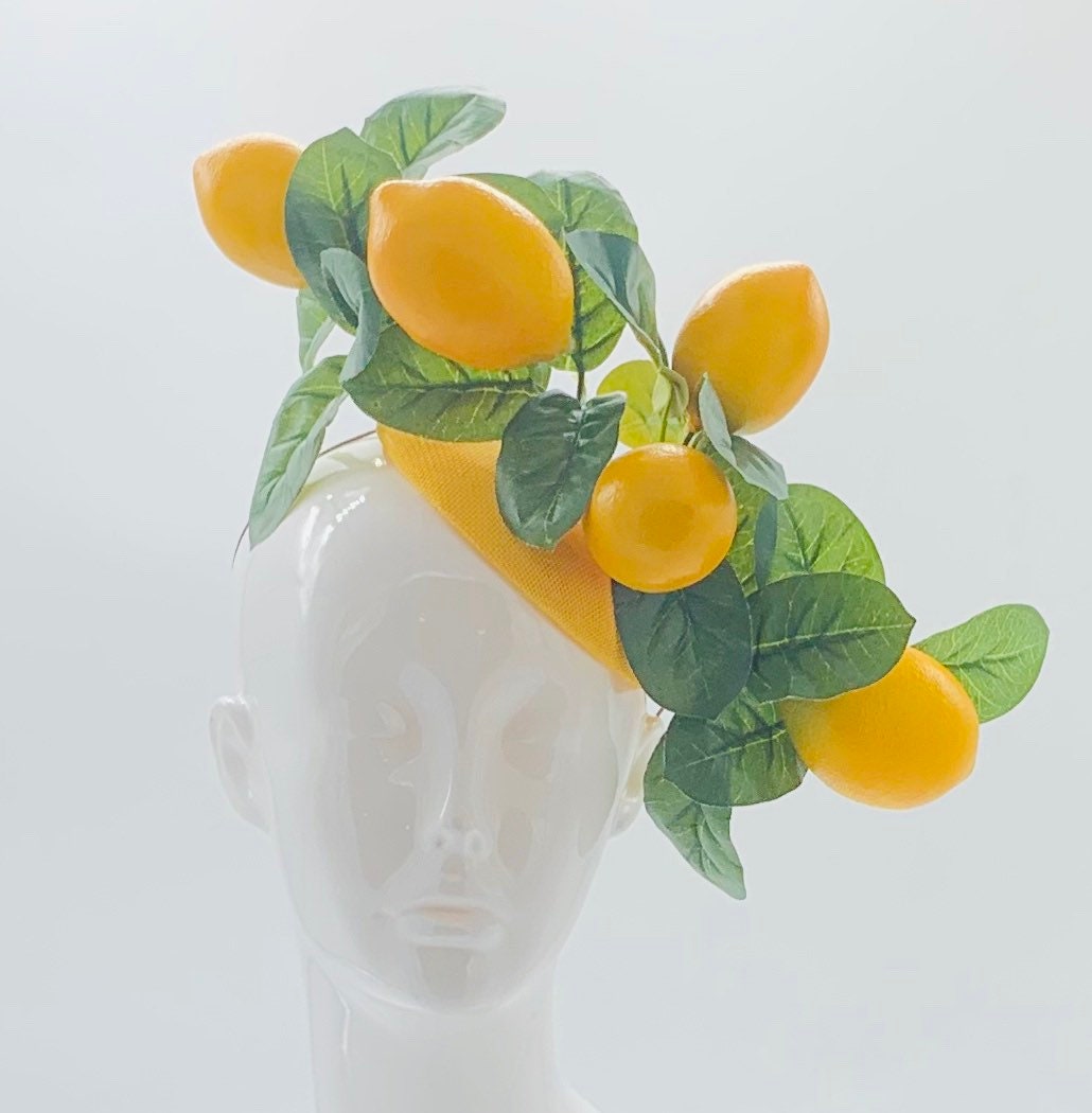Kentucky derby hat, fascinator, floral headpiece, derby hat alternative (GOLD LINE)