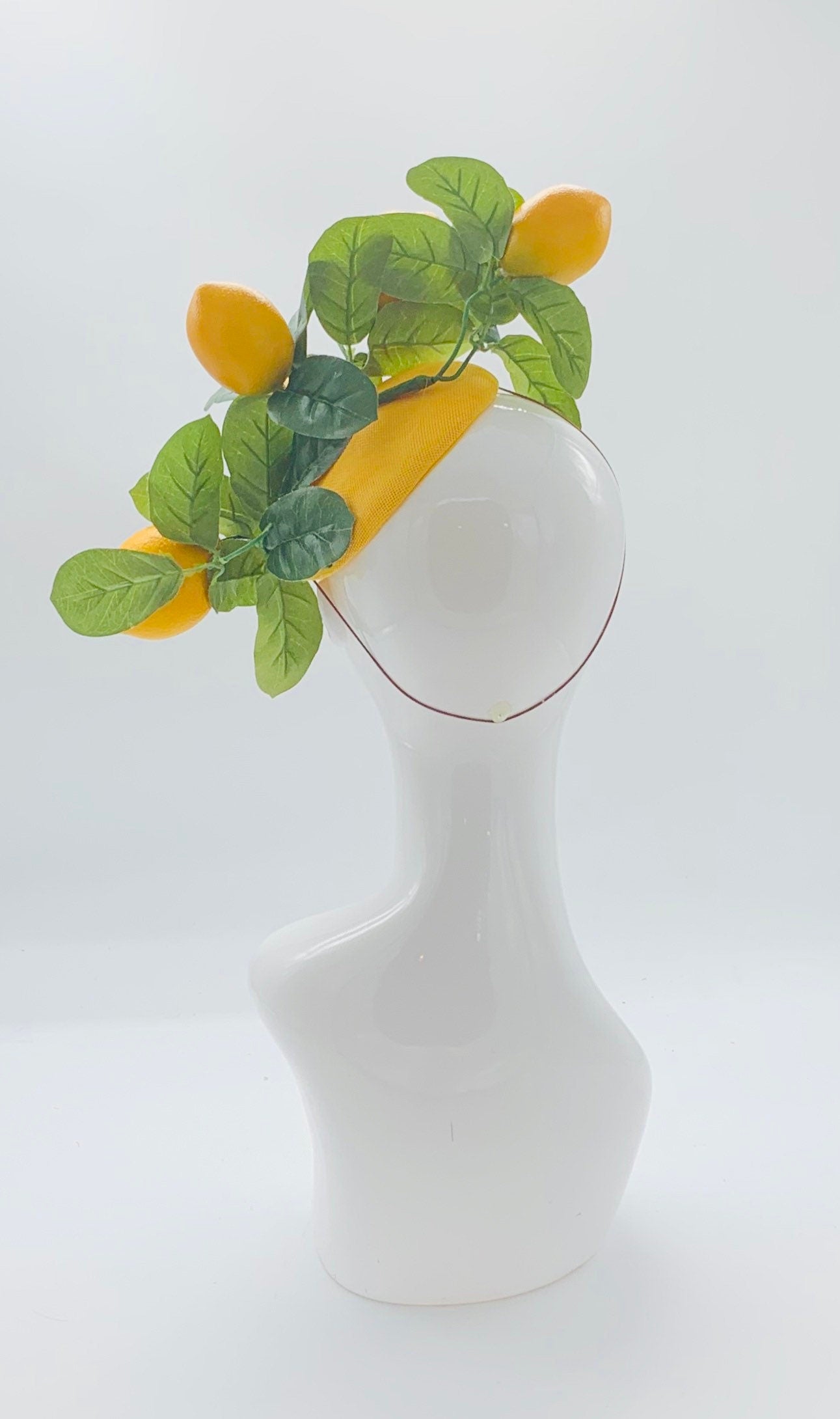 Kentucky derby hat, fascinator, floral headpiece, derby hat alternative (GOLD LINE)