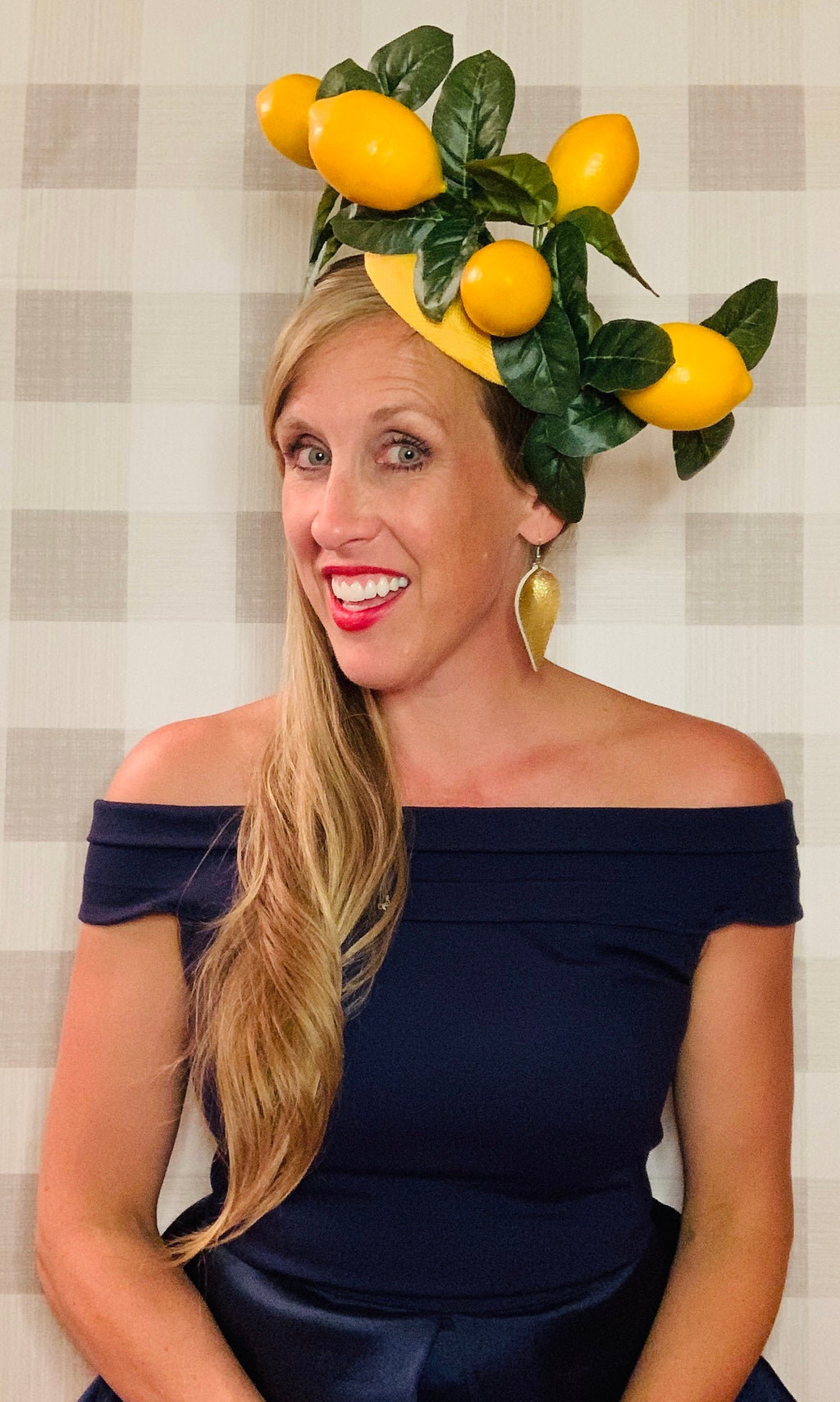 Kentucky derby hat, fascinator, floral headpiece, derby hat alternative (GOLD LINE)