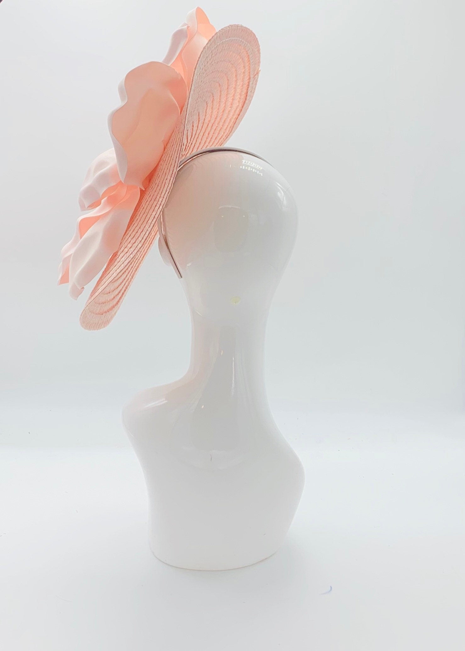 Kentucky derby hat, fascinator, floral headpiece, derby hat alternative (GOLD LINE)