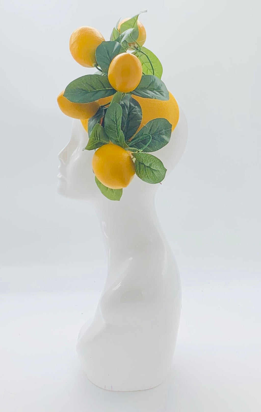 Kentucky derby hat, fascinator, floral headpiece, derby hat alternative (GOLD LINE)