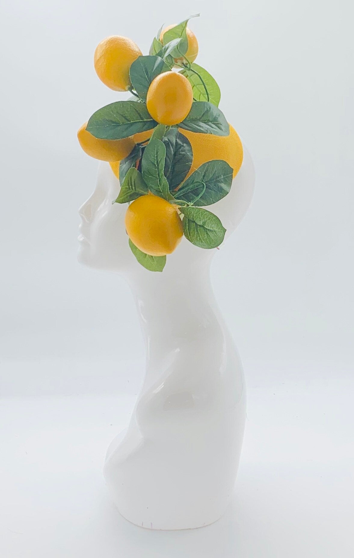 Kentucky derby hat, fascinator, floral headpiece, derby hat alternative (GOLD LINE)