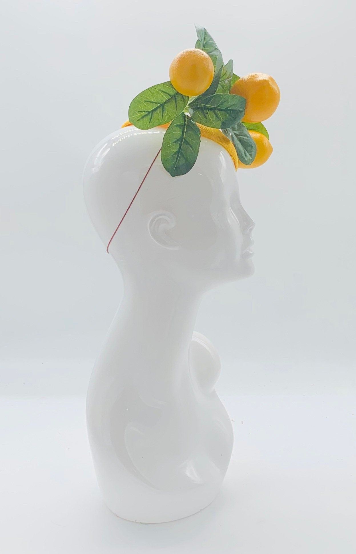 Kentucky derby hat, fascinator, floral headpiece, derby hat alternative (GOLD LINE)