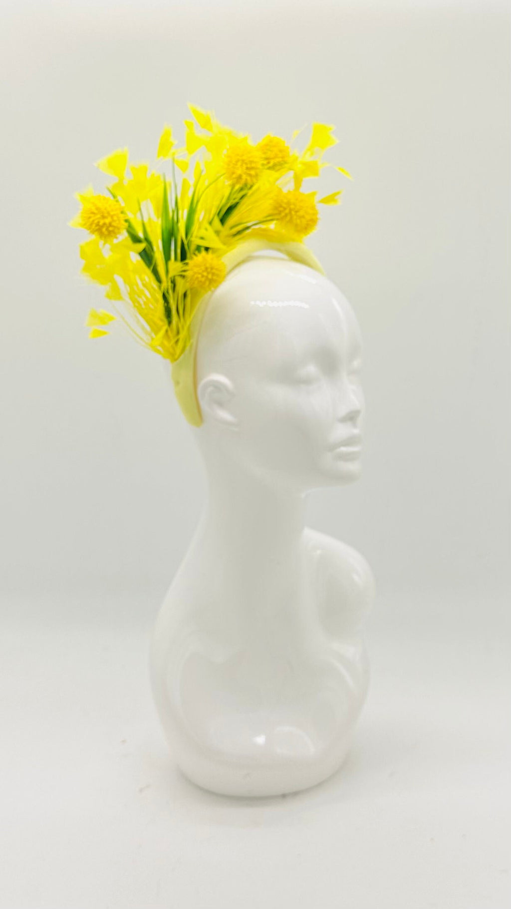 Kentucky Derby Floral Feather Fascinator, Derby Hat Alternative (SILVER LINE)