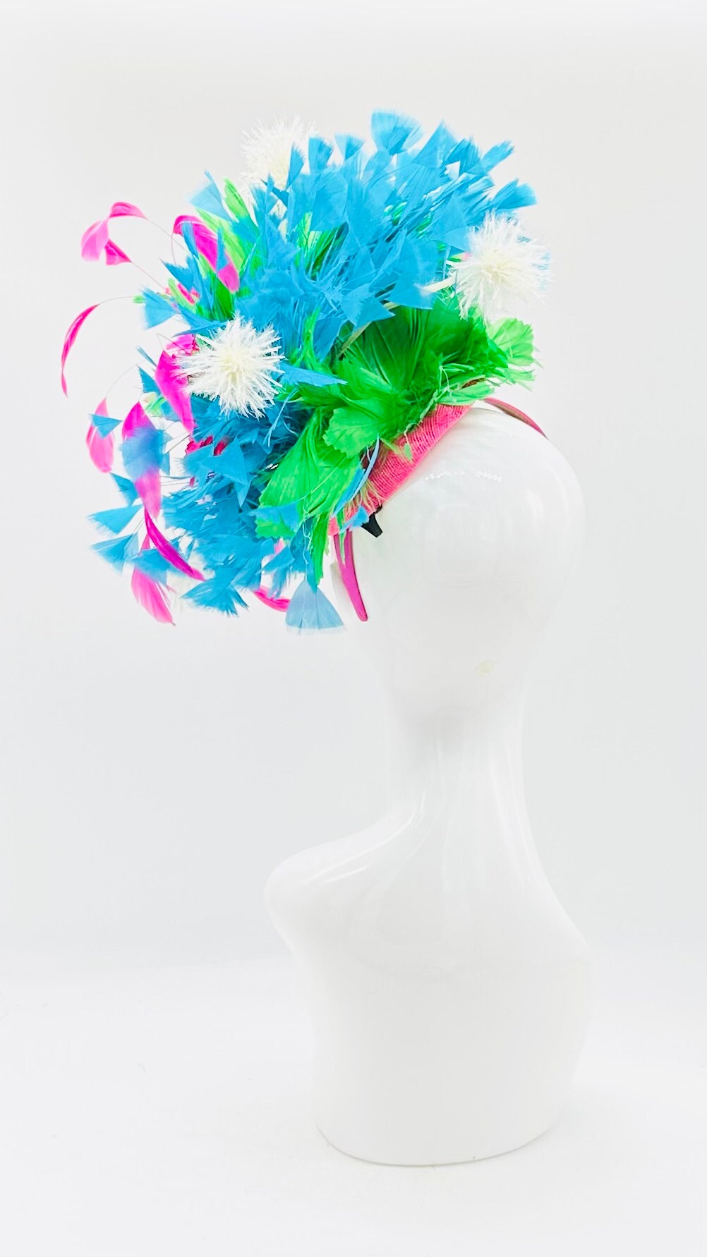 Kentucky Derby Fascinator, Oaks, Thurby, headpiece, derby hat Kentucky Derby Hat Alternative, Floral Fascinator (PLATINUM LINE)