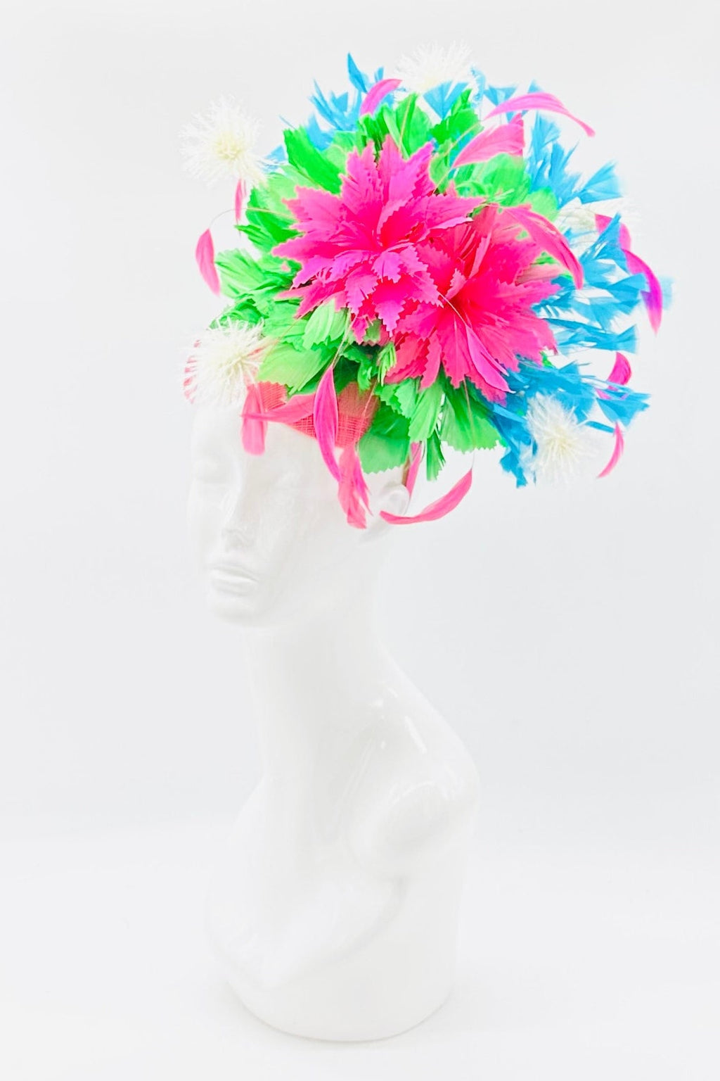 Kentucky Derby Fascinator, Oaks, Thurby, headpiece, derby hat Kentucky Derby Hat Alternative, Floral Fascinator (PLATINUM LINE)