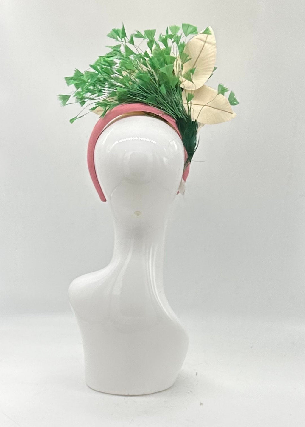 Kentucky derby hat alternative, fascinator (GOLD LINE)