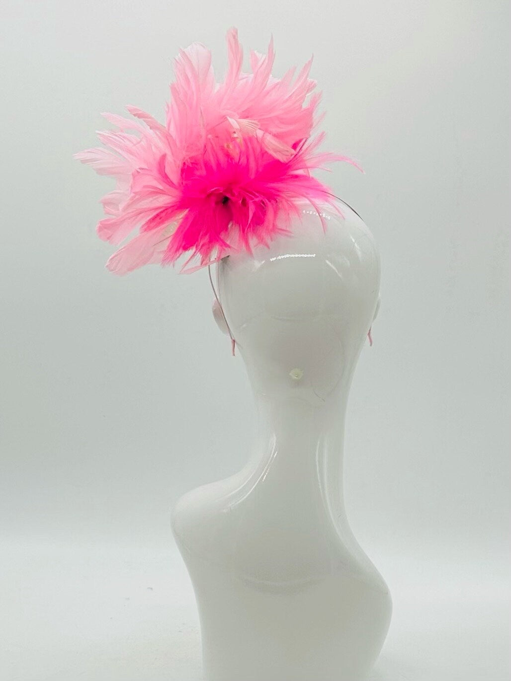 Lime Green, Hot Pink and Light Pink Derby Fascinator, Kentucky Derby Hat Alternative, Kentucky derby hat (GOLD LINE)